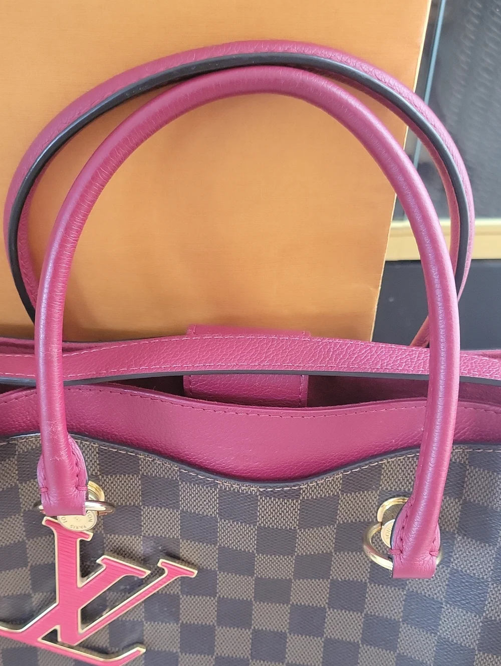 Louis Vuitton Damier Ebene LV Riverside Lie De Vin